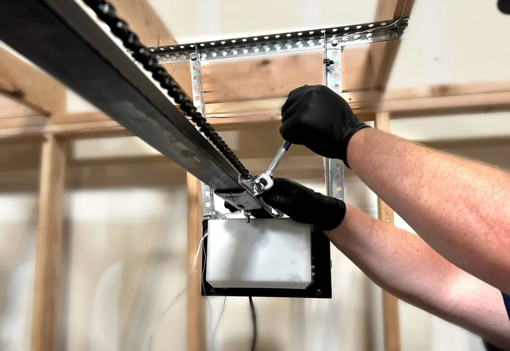 Garage Door Repair Silverdale's repairman checks safety features during every garage door maintenance visit.
